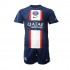 Camisola Paris Saint-Germain Criança Equipamento Primeiro 2022-2023 Manga Corta